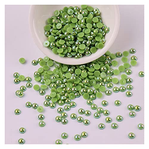 Set zur Herstellung von Armbändern, 3mm Multicolor Acryl Imitation Flatback Perlen Packung mit 500 for DIY Handwerk(Army Green) von BYALORTEX