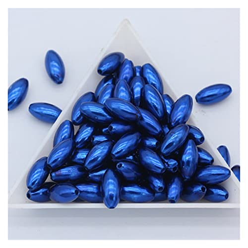 Set zur Herstellung von Armbändern, Acrylperlen, rund, mehrfarbig, 6 x 12 mm, 100 Stück, for Schmuckherstellung und Basteln(1) von BYALORTEX