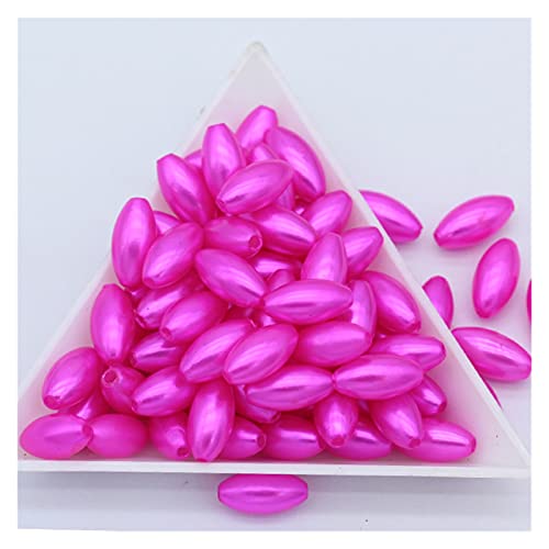 Set zur Herstellung von Armbändern, Acrylperlen, rund, mehrfarbig, 6 x 12 mm, 100 Stück, for Schmuckherstellung und Basteln(10) von BYALORTEX