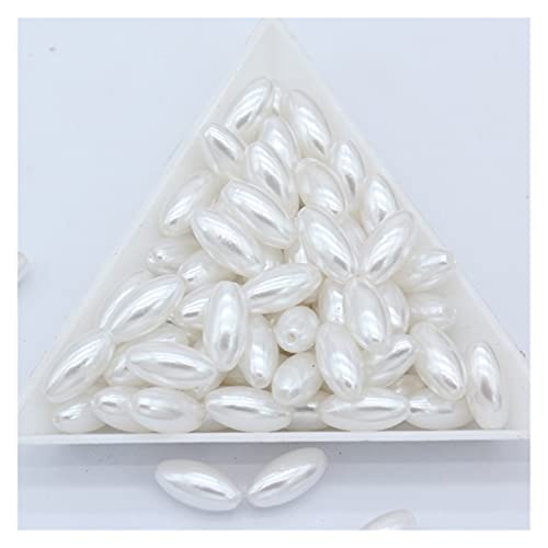 Set zur Herstellung von Armbändern, Acrylperlen, rund, mehrfarbig, 6 x 12 mm, 100 Stück, for Schmuckherstellung und Basteln(4) von BYALORTEX