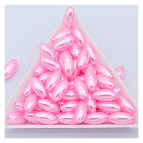 Set zur Herstellung von Armbändern, Acrylperlen, rund, mehrfarbig, 6 x 12 mm, 100 Stück, for Schmuckherstellung und Basteln(6) von BYALORTEX