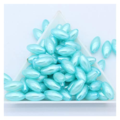 Set zur Herstellung von Armbändern, Acrylperlen, rund, mehrfarbig, 6 x 12 mm, 100 Stück, for Schmuckherstellung und Basteln(7) von BYALORTEX