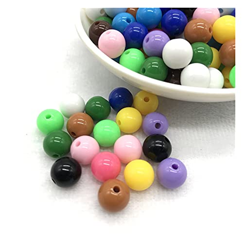 Set zur Herstellung von Armbändern, Acrylperlen-Abstandshalter, mehrfarbig, 6 mm, 100 Stück(16) von BYALORTEX