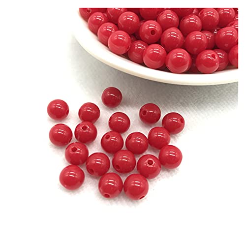 Set zur Herstellung von Armbändern, Acrylperlen-Abstandshalter, mehrfarbig, 6 mm, 100 Stück(4) von BYALORTEX