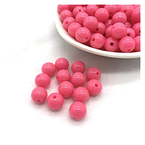 Set zur Herstellung von Armbändern, Acrylperlen-Abstandshalter, mehrfarbig, 6 mm, 100 Stück(8) von BYALORTEX