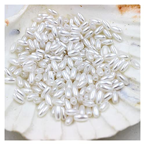 Set zur Herstellung von Armbändern, Acrylperlen oval 3x6mm mehrfarbig 1000er Packung(1) von BYALORTEX
