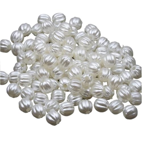 Set zur Herstellung von Armbändern, Imitation Pearl Spacer Perlen Acryl 8mm Packung mit 100 for DIY Handwerk und Schmuck Set zur Herstellung von Armbändern, Imitation Pearl Spacer Perlen Acryl 8mm Packung mit 100 for DIY Handwerk und Schmuck von BYALORTEX