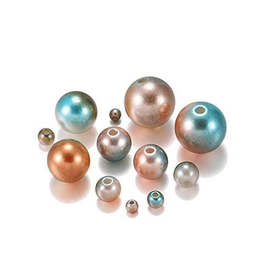 Set zur Herstellung von Armbändern, Kunststoffperlen, 3–12 mm, Acrylperlen, mehrfarbig, zur Schmuckherstellung, 360 Stück(12) von BYALORTEX