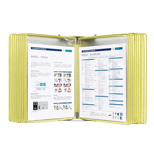 Wandmontiertes Desktop-Referenzsystem, PVC-Desktop- und Wandmontage-Flip-Display-Referenz-Organizer mit 20 Display-Taschen for das A4-Format Wandmontiertes Desktop-Referenzsystem, PVC-Desktop- und Wandmontage-Flip-Display-Referenz-Organizer mit 20 Display-Taschen for das A4-Format von BYALORTEX