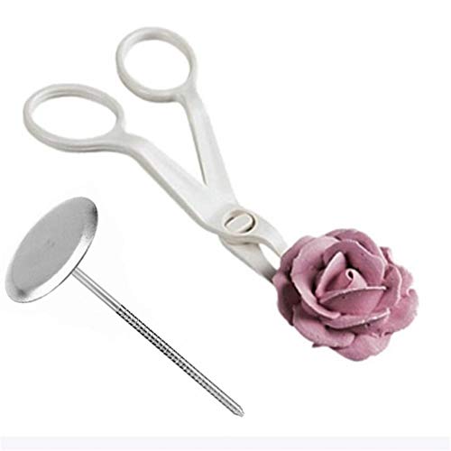2st Kuchen-Blumen-Nagel-und Blumen-Lifters, Piping Blumenschere, Fondant-Kuchen Tablett Sahne Übertragung Backen Gebäck Werkzeuge von BYFRI