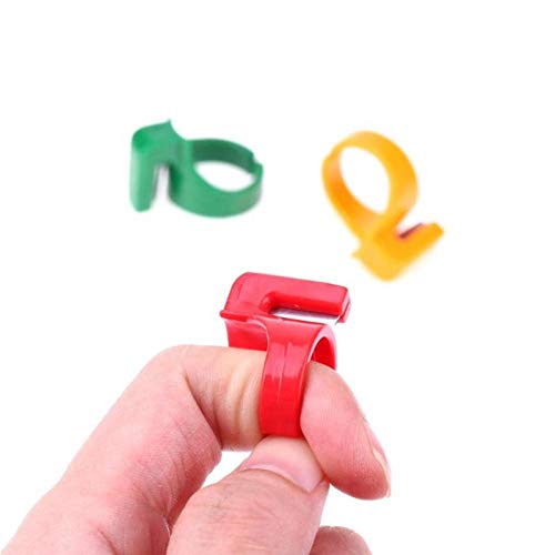 BYFRI 3 Stück Kunststoff Quilting Sewing Thread Cutter Ring Linie Finger Schneidwerkzeug Für Garn, Zwirn - Zufällige Farbe von BYFRI