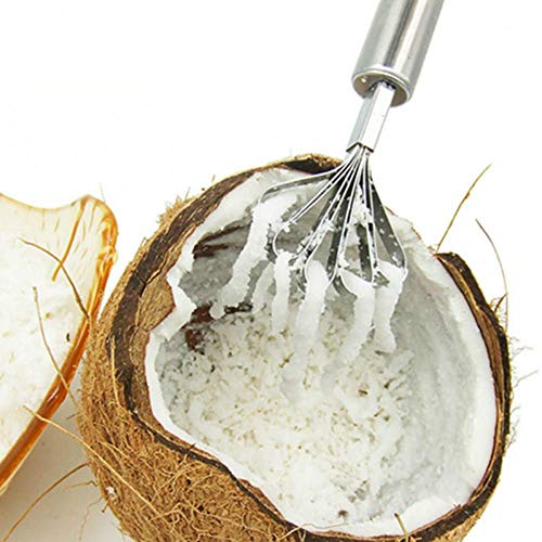 BYFRI Edelstahl Coconut Shaver Obst -Haut-Skala Peeler Coconut Shaver Küchenschneider Tragbares Leben Helper von BYFRI