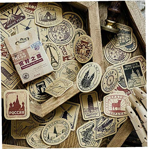BYFRI Praktische Old Journey Sticker Papier Cartoon Weinlese-Muster Für Supplies Dekorative von BYFRI