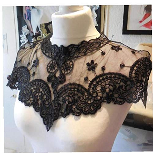 Kleid-Spitze Stoff Bluse Kostüm-Dekor Zubehör DIY Ausschnitt Kragen Nähen Borte Schwarz Kleid-Spitze Stoff Bluse Kostüm-Dekor Zubehör DIY Ausschnitt Kragen Nähen Borte Schwarz von BYFRI