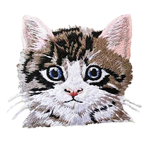 Patch Stickerei-abzeichen Applikationen Eisen Auf Karikatur-patches Niedlichen Tier-katze-druck Für Kleidung Sticker von BYFRI