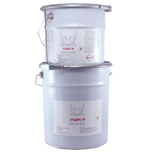 BYGRYPS EpoGryps MP Zweikomponenten-Epoxidharz, 6 kg, schnelle Aushärtung, strukturell und multifunktional, für Glasfaser-Reparaturen, Boote, Wohnmobile, Modellbau, Holzrestaurierung, hohe Festigkeit von BYGRYPS