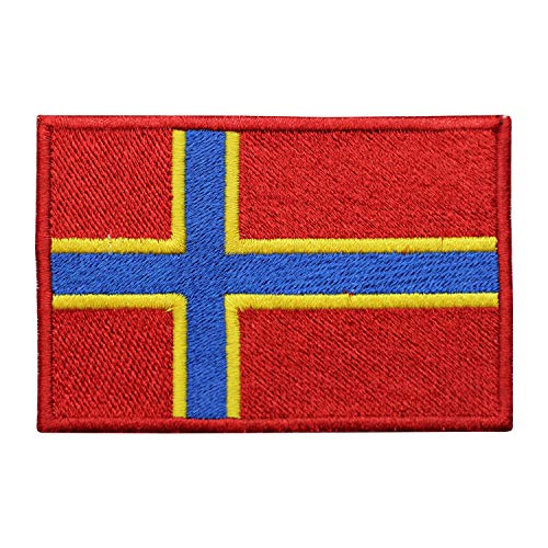 Aufnäher mit Orkney County-Flagge, bestickt, zum Aufbügeln oder Aufnähen Aufnäher mit Orkney County-Flagge, bestickt, zum Aufbügeln oder Aufnähen von BYIZY