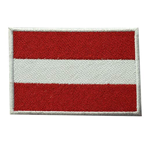 Österreich Länderflagge Logo Patch gestickte Applikation Österreich Länderflagge Patch Aufbügler Patch Aufnäher Emblem Österreich Länderflagge Logo Patch gestickte Applikation Österreich Länderflagge Patch Aufbügler Patch Aufnäher Emblem von BYIZY