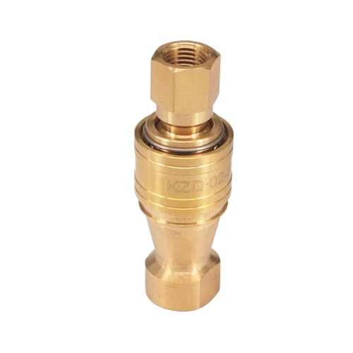 BYLSAGWHT 500 Bar 1/4" BSP Female 7 Mpa Hydraulic Brass Quick Disconnect Connector Adapter Coupler Coupling Socket + Set von BYLSAGWHT