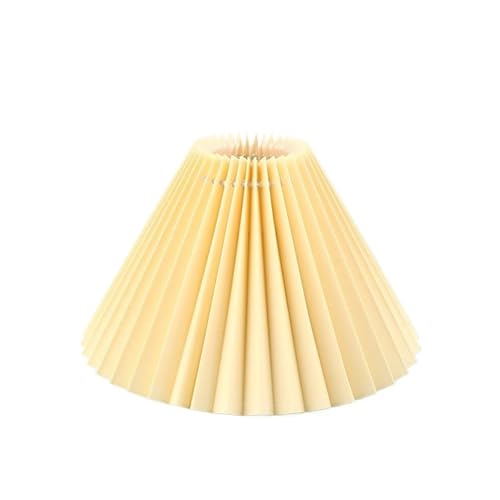 BYLYUIVN Lampenschirm hängelampe 2 stücke Solide Druck Einstellbare Plissee Stoff Ersatz Lampe Schatten Tisch Stehen Boden Licht Dekorieren Abdeckung(Gray) von BYLYUIVN