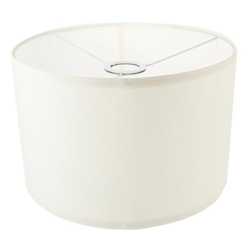 BYLYUIVN Lampenschirm hängelampe Lampenschirm Aus Leinen, Tisch- Und Stehlampe, Lichtschirm, Lampenschirm, Heimdekoration for Schlafzimmer (geeignet for E27-Glühbirne)(White) von BYLYUIVN
