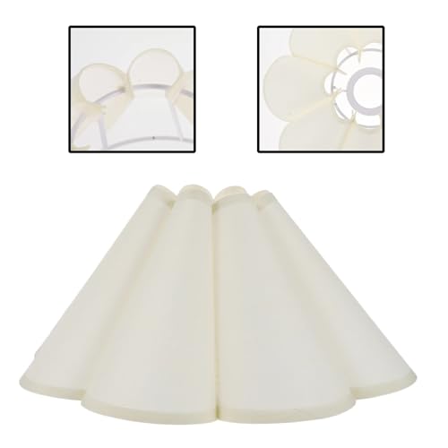 BYLYUIVN Lampenschirm hängelampe Lampenschirm Blütenblatt Licht Abdeckung Tuch Lampenschirm Blume Lampe Schattierungen Licht Tisch Decke Abdeckung Ersatz Kronleuchter(Beige) von BYLYUIVN