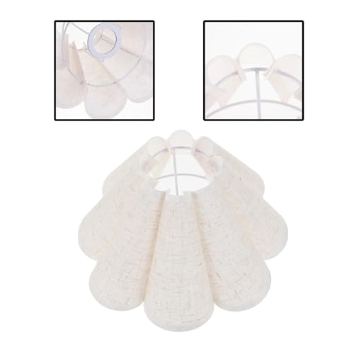 BYLYUIVN Lampenschirm hängelampe Lampenschirm Blütenblatt Licht Abdeckung Tuch Lampenschirm Blume Lampe Schattierungen Licht Tisch Decke Abdeckung Ersatz Kronleuchter(Linen) von BYLYUIVN