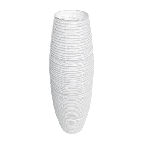 BYLYUIVN Lampenschirm hängelampe Lampenschirm Papier Bodenschirme Licht Lampenschirm Abdeckung Lampen Laternen Reis Stil Kronleuchter Stehlampe Ersatzschirm Weiß(Grey) von BYLYUIVN