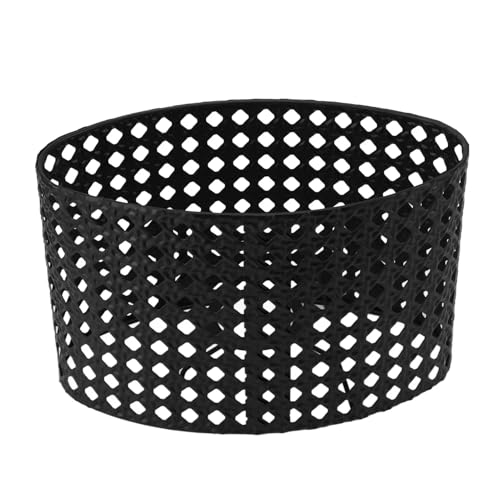 BYLYUIVN Lampenschirm hängelampe Lampenschirm aus Eisen, hohl, oval, Lampenschirm aus Metall, Gravur, hohl, Lampenschirm, passend for Lampenfassungen vom Kaliber E27/E14(Black) von BYLYUIVN