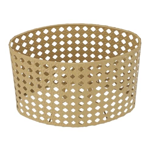 BYLYUIVN Lampenschirm hängelampe Lampenschirm aus Eisen, hohl, oval, Lampenschirm aus Metall, Gravur, hohl, Lampenschirm, passend for Lampenfassungen vom Kaliber E27/E14(Yellow) von BYLYUIVN