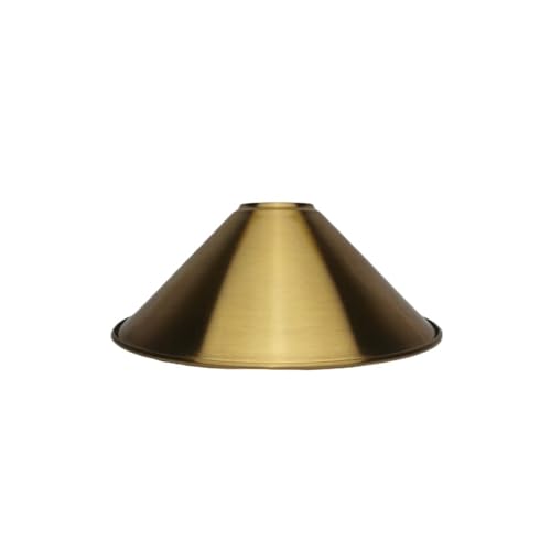 BYLYUIVN Lampenschirm hängelampe Lampenschirm aus Metall, fertiger Lampenschirm aus Eisen, 4 Stile, Lampenschirme for Selbermachen, Metall, gebürstet, Goldbronze, Lampenzubehör(B Antique Gold) von BYLYUIVN