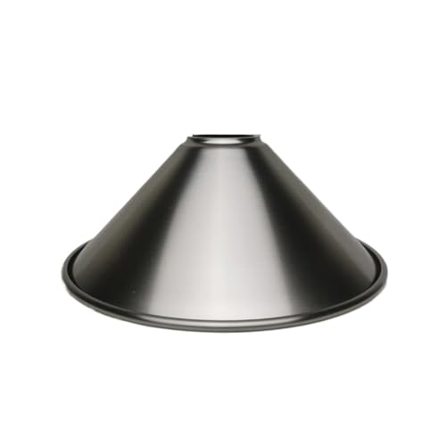 BYLYUIVN Lampenschirm hängelampe Lampenschirm aus Metall, fertiger Lampenschirm aus Eisen, 4 Stile, Lampenschirme for Selbermachen, Metall, gebürstet, Goldbronze, Lampenzubehör(Nickel B) von BYLYUIVN