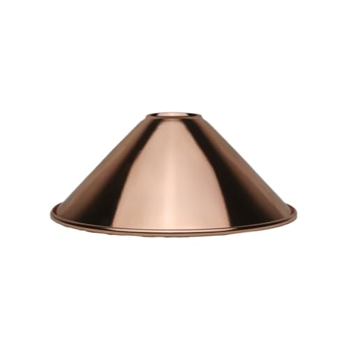 BYLYUIVN Lampenschirm hängelampe Lampenschirm aus Metall, fertiger Lampenschirm aus Eisen, 4 Stile, Lampenschirme for Selbermachen, Metall, gebürstet, Goldbronze, Lampenzubehör(Rose Gold B) von BYLYUIVN