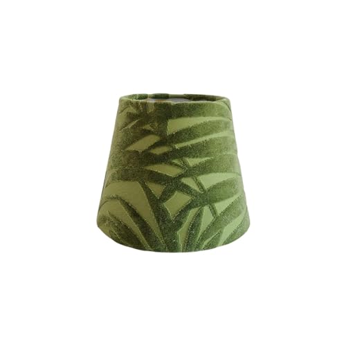 BYLYUIVN Lampenschirm hängelampe Lampenschirm aus Stoff, einfach, mit DIY-funktionalem, langlebigem, geometrischem Retro-Lichtschirm for Schlafzimmer, Kronleuchter, Büro, Teehaus(Green) von BYLYUIVN