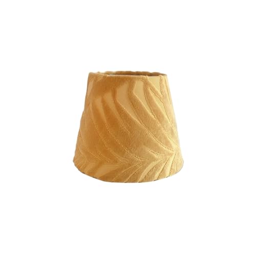 BYLYUIVN Lampenschirm hängelampe Lampenschirm aus Stoff, einfach, mit DIY-funktionalem, langlebigem, geometrischem Retro-Lichtschirm for Schlafzimmer, Kronleuchter, Büro, Teehaus(Yellow) von BYLYUIVN
