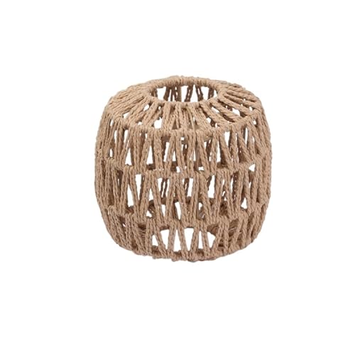 BYLYUIVN Lampenschirm hängelampe Rattan-Lampenschirm, Geometrischer Lampenschirm, Lampenschirm for Pendelleuchte, Hängelampe, Handgewebt, Lampenschirm for Leuchte, Schlafzimmer(10) von BYLYUIVN