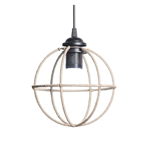 BYLYUIVN Lampenschirm hängelampe Rattan-Lampenschirm, Geometrischer Lampenschirm, Lampenschirm for Pendelleuchte, Hängelampe, Handgewebt, Lampenschirm for Leuchte, Schlafzimmer(18) von BYLYUIVN