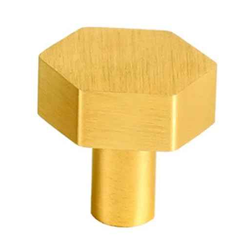 BYLYUIVN Türknöpfe 10 Stück Schrankknöpfe, Einzelloch, Aluminiumlegierung, poliert, moderner Möbelknopf for Schrank, Schrank, Kommode, Schublade, Zubehör(Color-3) von BYLYUIVN