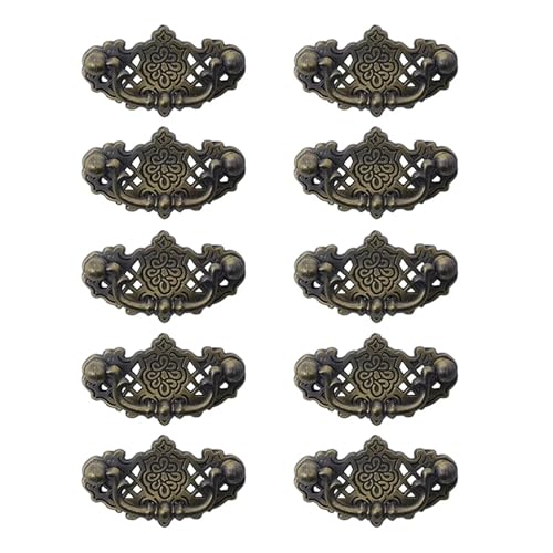 BYLYUIVN Türknöpfe 10er-Pack Vintage Küchenschrankgriffe Möbelgriffe Schubladengriffe Schlafzimmer Kommode Knöpfe Antik Bronze BYLYUIVN Türknöpfe 10er-Pack Vintage Küchenschrankgriffe Möbelgriffe Schubladengriffe Schlafzimmer Kommode Knöpfe Antik Bronze von BYLYUIVN