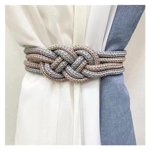 BYLYUIVN Vorhanghalter 2 Stück Vorhang-Raffhalter, magnetisch, chinesischer Stil, Halter, Haken, Schnalle, Clip, hübsch und modisch, Polyester, dekoratives Wohnaccessoire(6) von BYLYUIVN