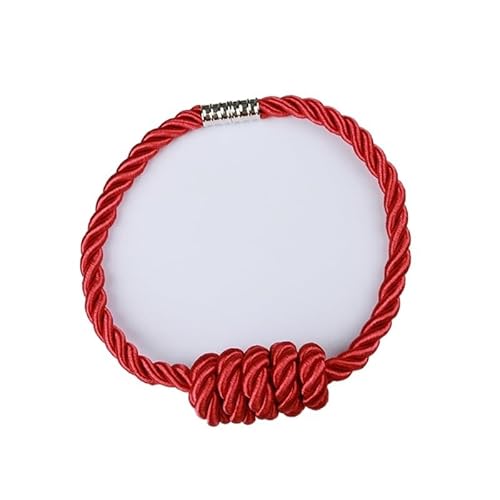 BYLYUIVN Vorhanghalter 2 Stück Vorhang Raffhalter Magnetische Vorhang Raffhalter Vorhänge Holdbacks Vorhang Halter Zubehör Dekorative Gardinen Holdbacks(Red) von BYLYUIVN