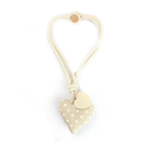 BYLYUIVN Vorhanghalter 2 Stück herzförmige magnetische Vorhang-Raffhalter for Zimmervorhänge, Schnallenhalter, Dekor-Clip for Heimdekoration, Zubehör, Magnet-Raffhalter-Clips(Beige) von BYLYUIVN