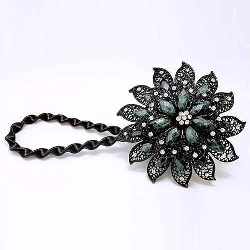 BYLYUIVN Vorhanghalter 2PC Bunte Vorhang Schnalle Blume Dehnbare Frühling Magnetische Vorhang Clip Vorhang Halter Strass Kreative Strap Blume(C) von BYLYUIVN