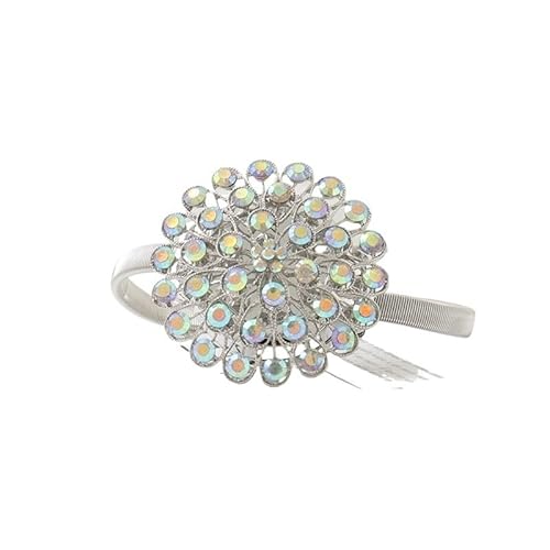 BYLYUIVN Vorhanghalter 2PC Bunte Vorhang Schnalle Blume Dehnbare Frühling Magnetische Vorhang Clip Vorhang Halter Strass Kreative Strap Blume(D) von BYLYUIVN