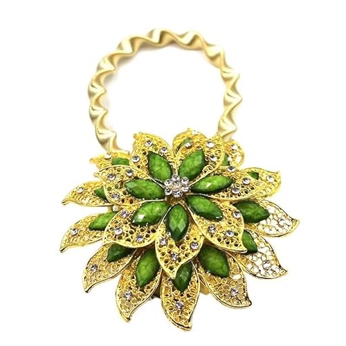 BYLYUIVN Vorhanghalter 2PC Bunte Vorhang Schnalle Blume Dehnbare Frühling Magnetische Vorhang Clip Vorhang Halter Strass Kreative Strap Blume(F) von BYLYUIVN