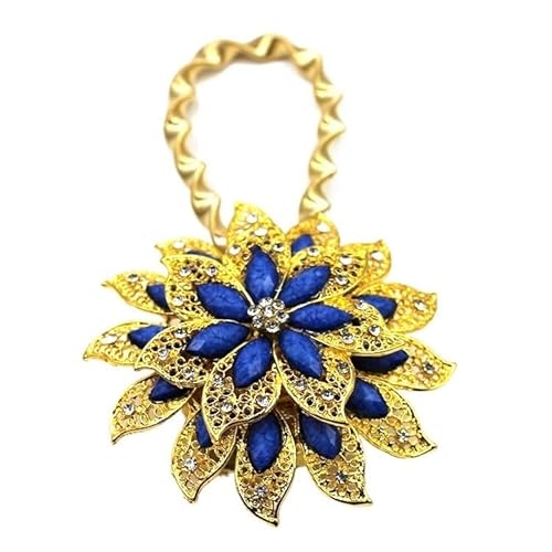 BYLYUIVN Vorhanghalter 2PC Bunte Vorhang Schnalle Blume Dehnbare Frühling Magnetische Vorhang Clip Vorhang Halter Strass Kreative Strap Blume(H) von BYLYUIVN