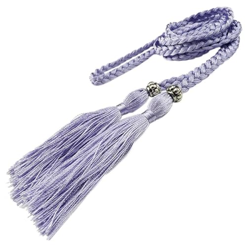 BYLYUIVN Vorhanghalter 2Pc Blume Vorhang Tieback Zimmer Zubehör Vorhang Halter Schnalle Seil Handgemachte Webart Quaste Fringe Verband Hause Dekoration(19) von BYLYUIVN