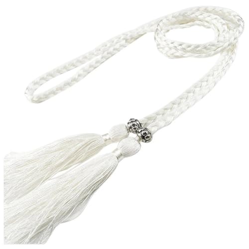BYLYUIVN Vorhanghalter 2Pc Blume Vorhang Tieback Zimmer Zubehör Vorhang Halter Schnalle Seil Handgemachte Webart Quaste Fringe Verband Hause Dekoration(3) von BYLYUIVN