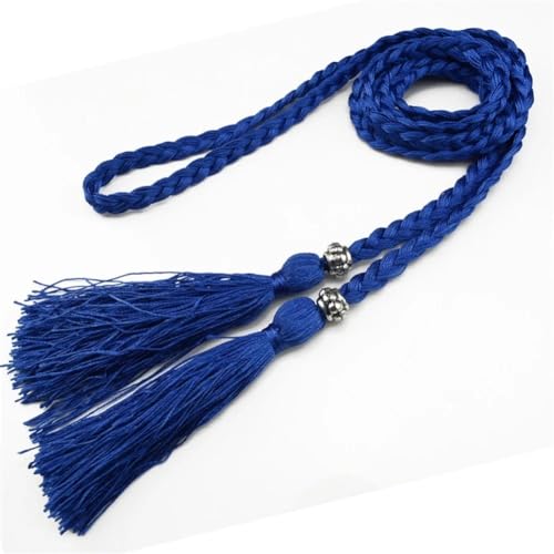 BYLYUIVN Vorhanghalter 2Pc Blume Vorhang Tieback Zimmer Zubehör Vorhang Halter Schnalle Seil Handgemachte Webart Quaste Fringe Verband Hause Dekoration(4) von BYLYUIVN