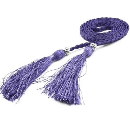 BYLYUIVN Vorhanghalter 2Pc Blume Vorhang Tieback Zimmer Zubehör Vorhang Halter Schnalle Seil Handgemachte Webart Quaste Fringe Verband Hause Dekoration(5) von BYLYUIVN